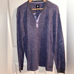 Element Men’s Blue V-Neck Sweater,  Wind, Water, Fire, Earth